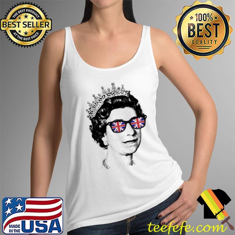 Her Majesty The Queen Elizabeth II America Flag Shirt Tank Top Her Majesty The Queen Elizabeth II America Flag Shirt Tank Top