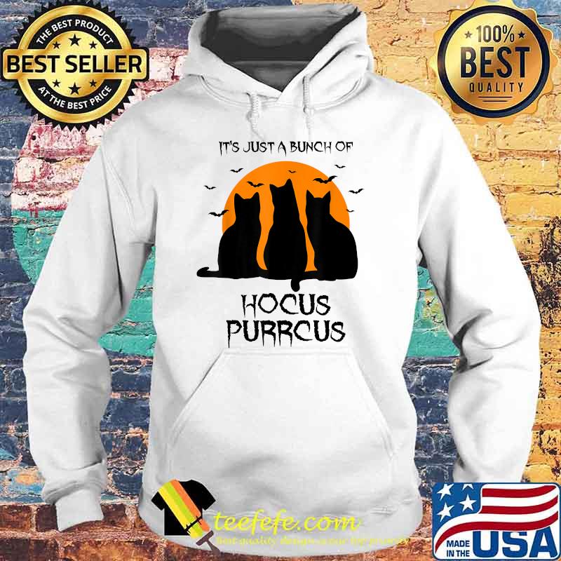 Hocus Purrcus Pocus Halloween Witch Cats Funny Parody T-Shirt Hoodie Hocus Purrcus Pocus Halloween Witch Cats Funny Parody T-Shirt Hoodie
