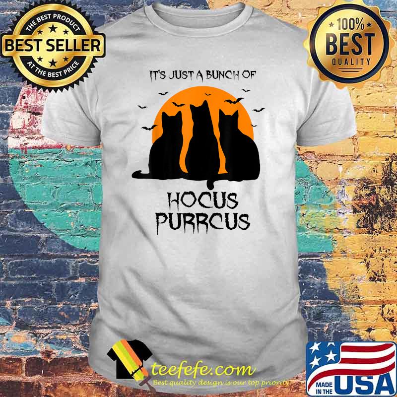 Hocus Purrcus Pocus Halloween Witch Cats Funny Parody T-Shirt Hocus Purrcus Pocus Halloween Witch Cats Funny Parody T-Shirt