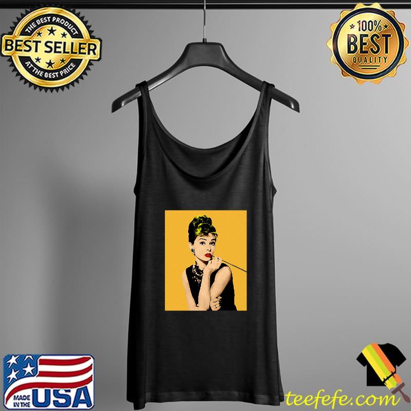 Hollywood Audrey Hepburn Iconic Actress Of Cinema And Fashion Shirt Tank Top Hollywood Audrey Hepburn Iconic Actress Of Cinema And Fashion Shirt Tank Top