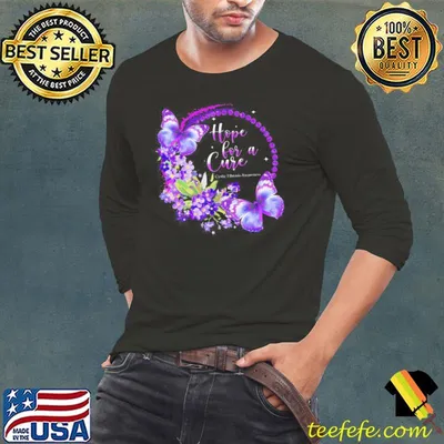 Hope For A Cure Cystic Fibrosis Awareness Breast Cancer Awareness Butterfly Shirt