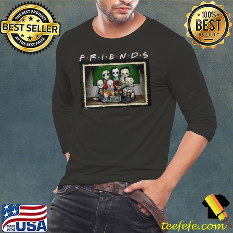 Horror Characters Chibi Friends Halloween Shirt Long Sleeve Tee Horror Characters Chibi Friends Halloween Shirt Long Sleeve Tee