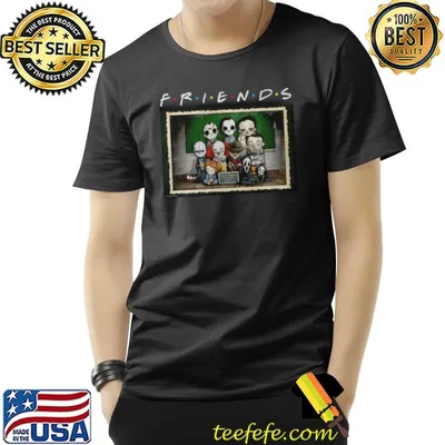 Horror Characters Chibi Friends Halloween Shirt