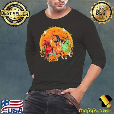 Horse Halloween Satan Horse Witch Horse Zombie Horse Shirt