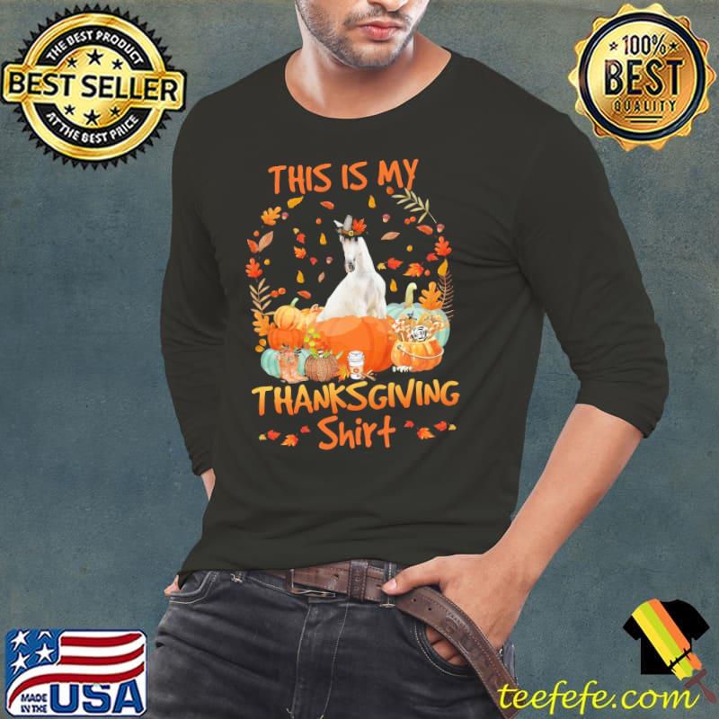 Horse Pumpkins This Is My Thanksgiving Shirt Horse Pumpkins This Is My Thanksgiving Shirt