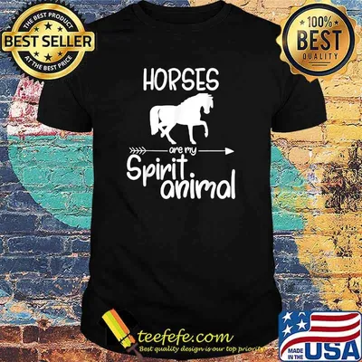 Horses Are My Spirit Animal Gift For Men Women Hare Mare T-Shirt
