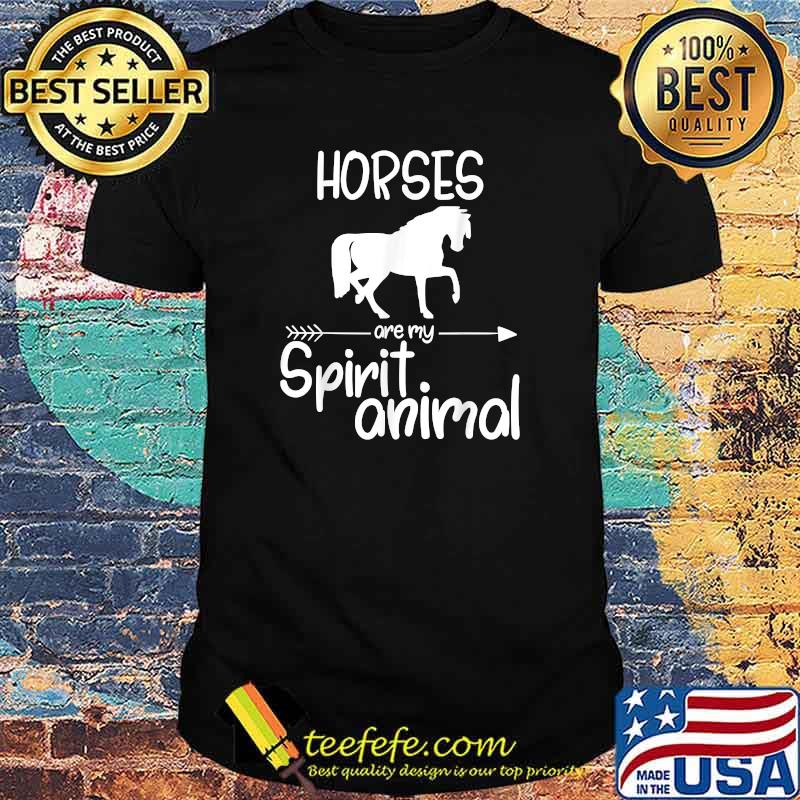 Horses Are My Spirit Animal Gift For Men Women Hare Mare T-Shirt