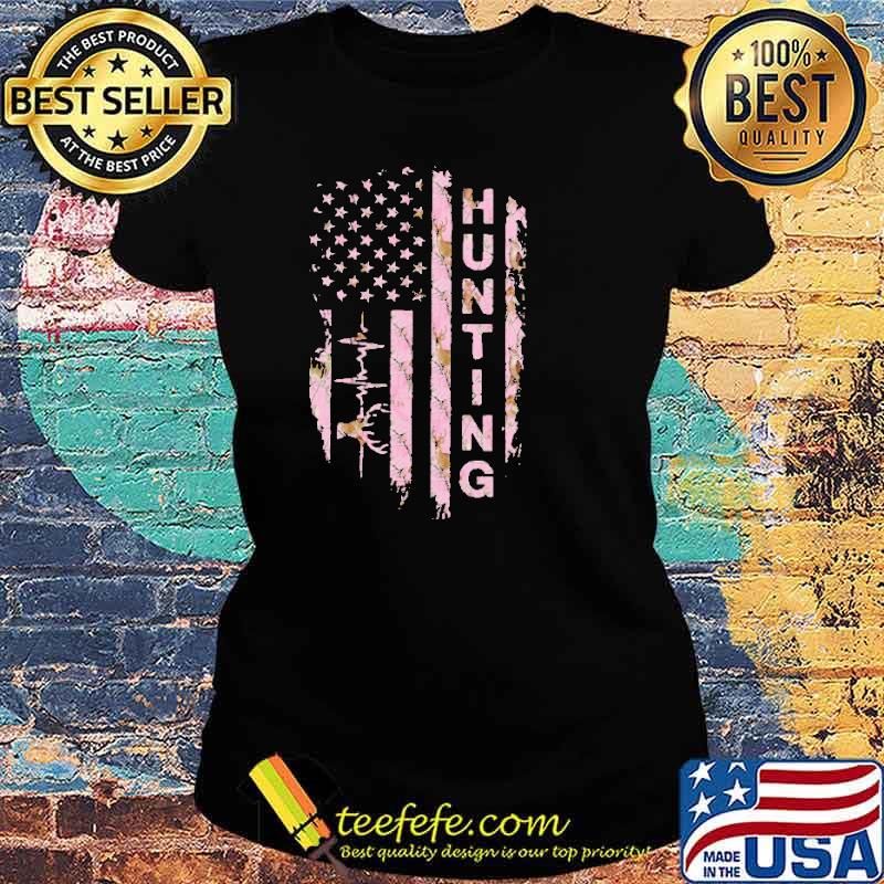 Hunting America Flag Shirt Ladies tee Hunting America Flag Shirt Ladies tee