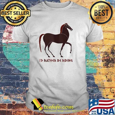 I'd Rather Be Riding Horse from Ancient Greek Neck-Amphora T-shirt