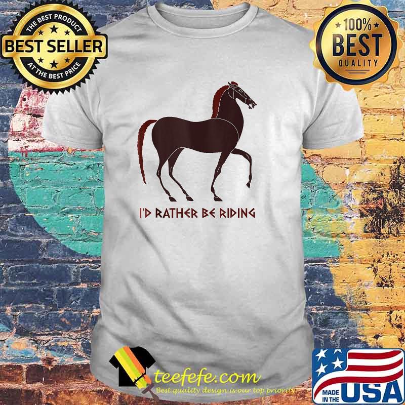 I'd Rather Be Riding Horse from Ancient Greek Neck-Amphora T-shirt