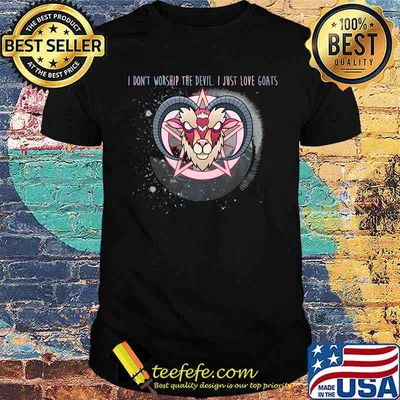 I Don't Worship the Devil. I Just Love Goats. Funny Premium T-Shirt