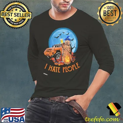 I Hate PEople Jeep Halloween Shirt