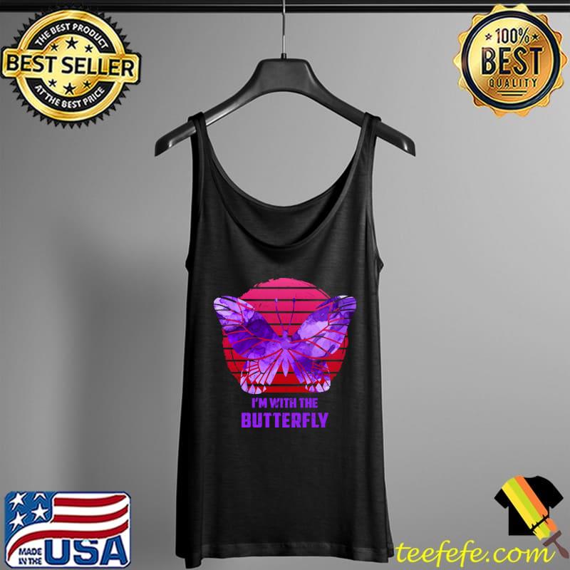 I'm With the Butterfly vintage retro Costume Matching Couples Party T-Shirt Tank Top I'm With the Butterfly vintage retro Costume Matching Couples Party T-Shirt Tank Top