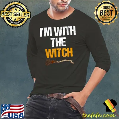 I'm With The Witch funny Halloween Couple Matching T-Shirt