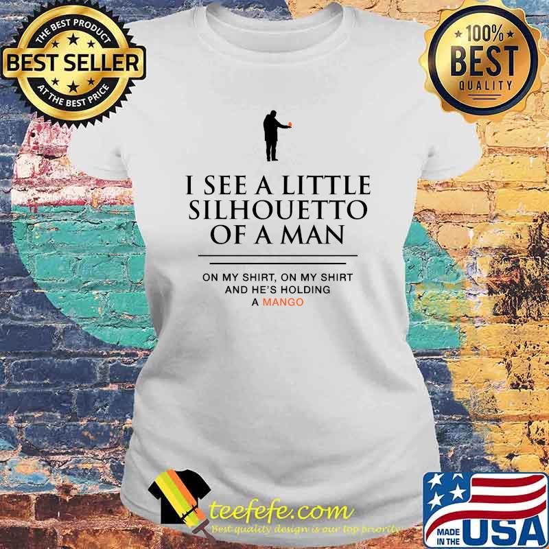 I see a little silhouetto of man Mango Tshirt Classic T-Shirt Laides tee I see a little silhouetto of man Mango Tshirt Classic T-Shirt Laides tee