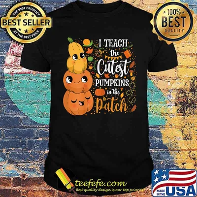 I Teach The Cutest Pumpkins In The Patch Fall Halloween T-Shirt