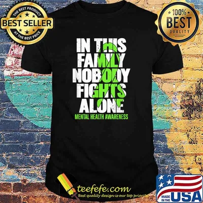 I Wear Green Ribbon Fight the Stigma Mental Health Awareness T-Shirt