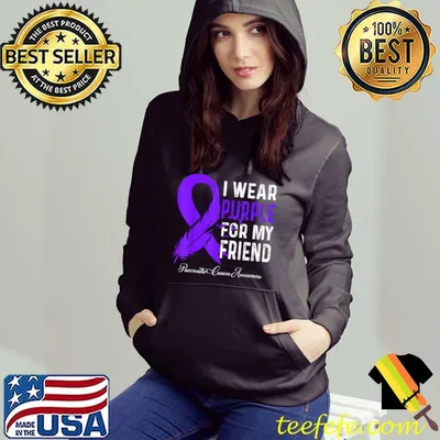 I Wear Purple For My Friend Pancreatic Cancer Awareness T-Shirt