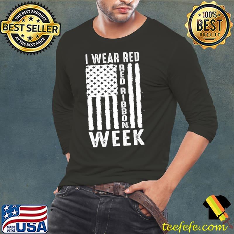 I Wear Red For Red Ribbon Week 2021 Drug Awareness Week 2022 Premium T-Shirt I Wear Red For Red Ribbon Week 2021 Drug Awareness Week 2022 Premium T-Shirt