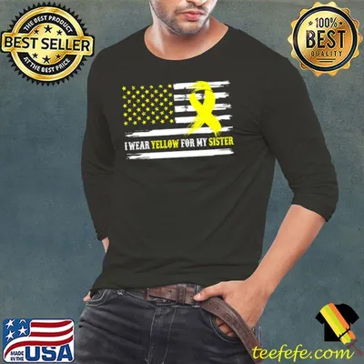 I Wear Yellow For My Sister Spina Bifida Awareness Month T-Shirt