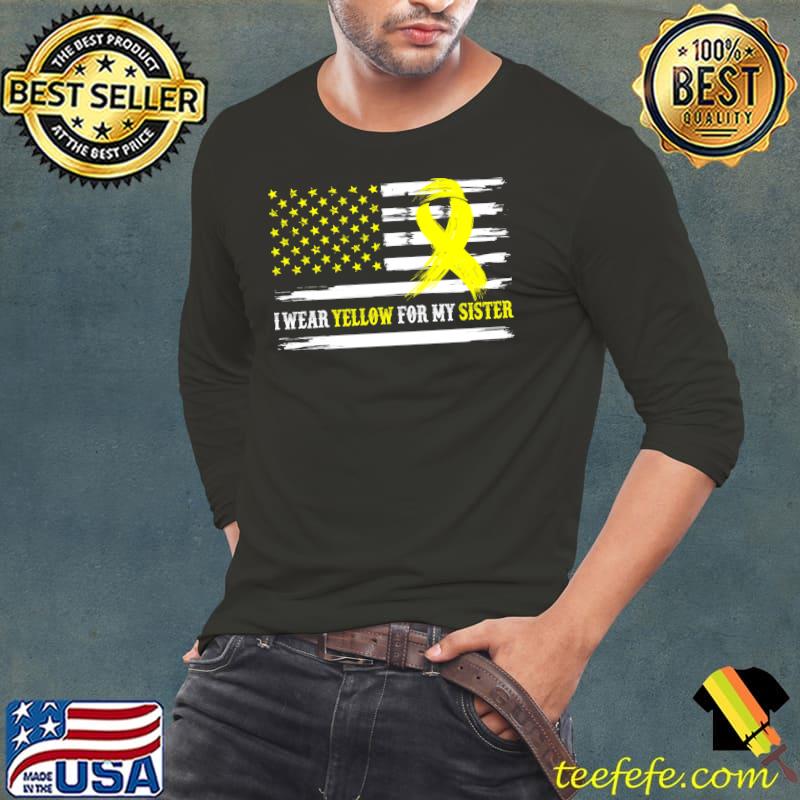 I Wear Yellow For My Sister Spina Bifida Awareness Month T-Shirt I Wear Yellow For My Sister Spina Bifida Awareness Month T-Shirt