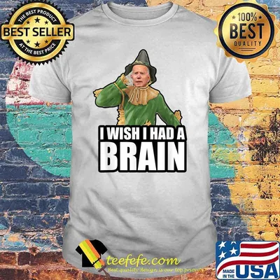 I Wish I Had A Brain Anti Joe Biden Scarecrow Halloween T-Shirt