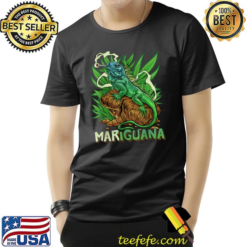 Iguana Smoking Marijuana Weed Cannabis T-Shirt Unisex Iguana Smoking Marijuana Weed Cannabis T-Shirt Unisex