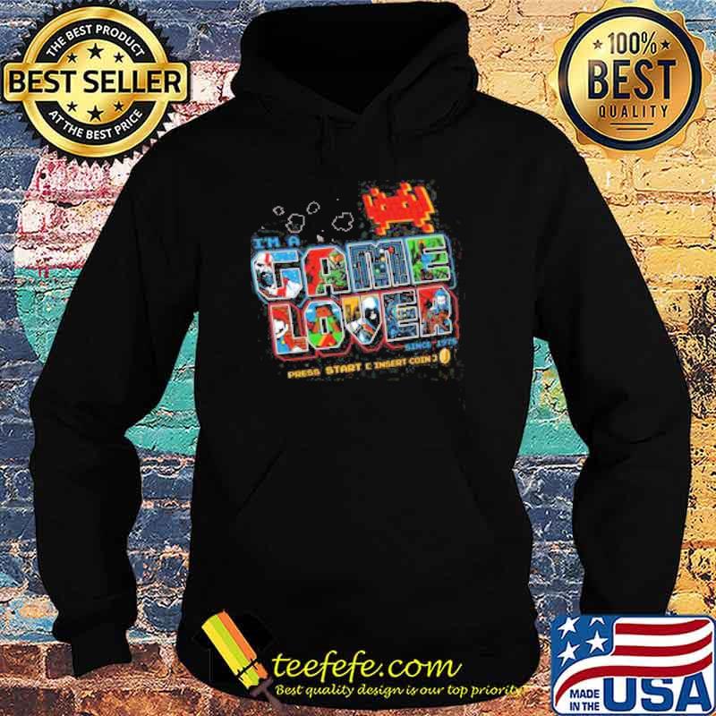 Im a game lover since 1978 press start insert coin Master Chief Nintendo Space Invaders Super Mario Bros The Witcher Shirt Hoodie Im a game lover since 1978 press start insert coin Master Chief Nintendo Space Invaders Super Mario Bros The Witcher Shirt Hoodie