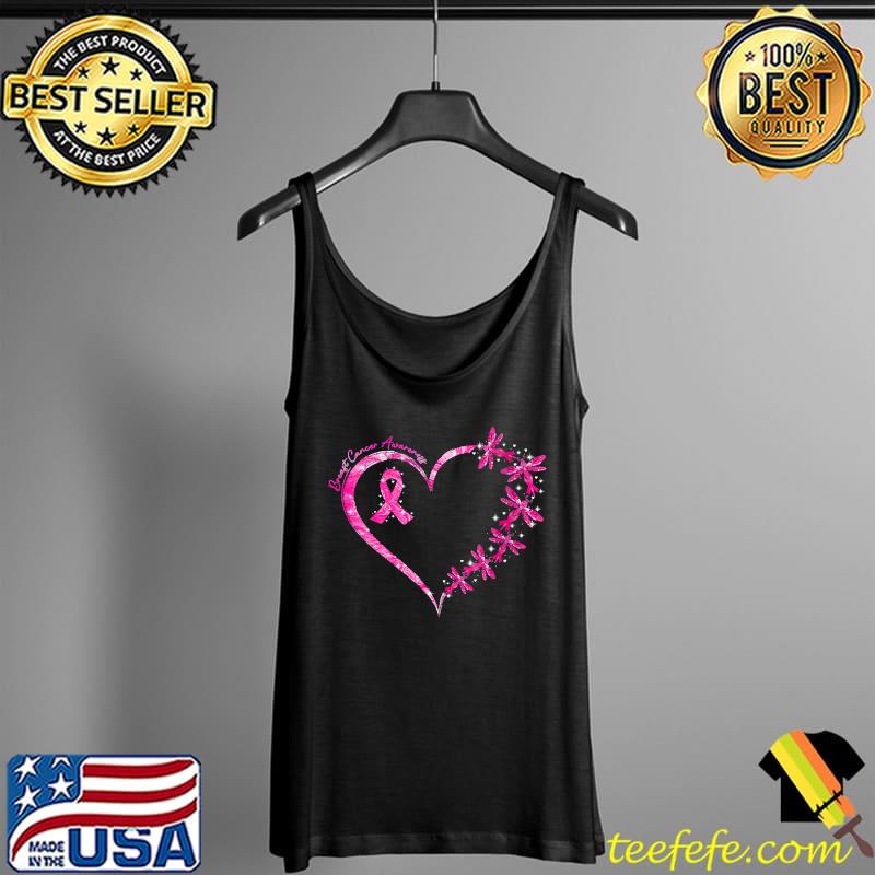 In October We Wear Pink Breast Cancer Awareness Dragonfly T-Shirt Tank Top In October We Wear Pink Breast Cancer Awareness Dragonfly T-Shirt Tank Top