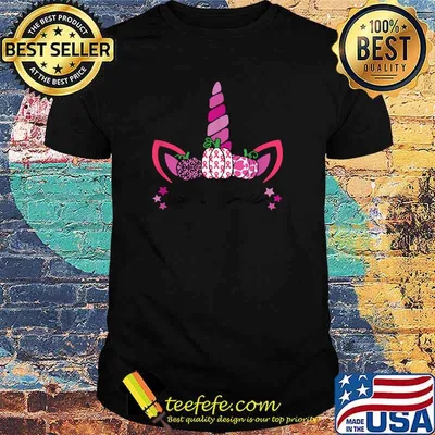 In October We Wear Pink Breast Cancer Awareness Unicorn Kids T-Shirt