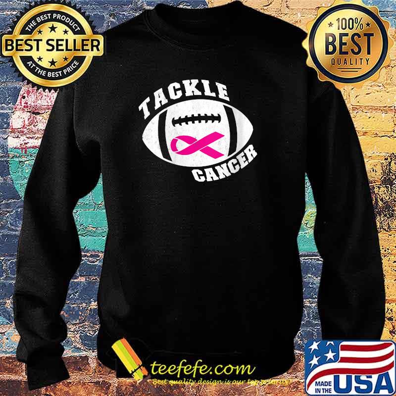 In October we wear pink, Tackle Breast Cancer Awareness T-Shirt Sweater In October we wear pink, Tackle Breast Cancer Awareness T-Shirt Sweater