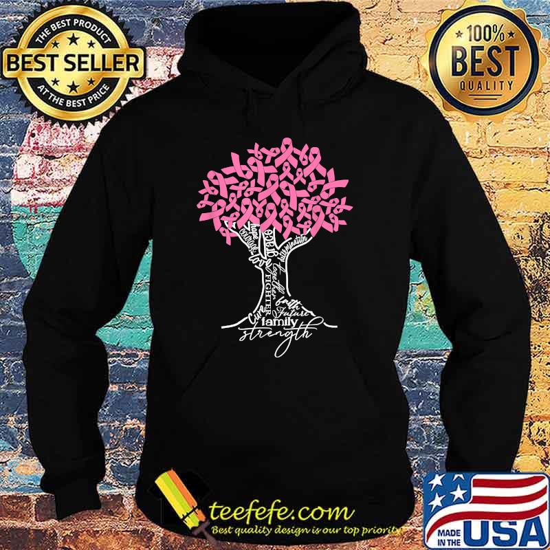 In October We Wear Pink Tree Ribbon Breast Cancer Awareness T-Shirt Hoodie In October We Wear Pink Tree Ribbon Breast Cancer Awareness T-Shirt Hoodie