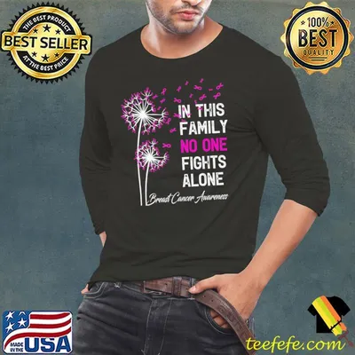 In thí Family No One Fights Alone Breast Cancer Awarenees Shirt