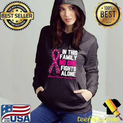 In This Family No One Fight Alone Breast Cancer Awareness T-Shirt