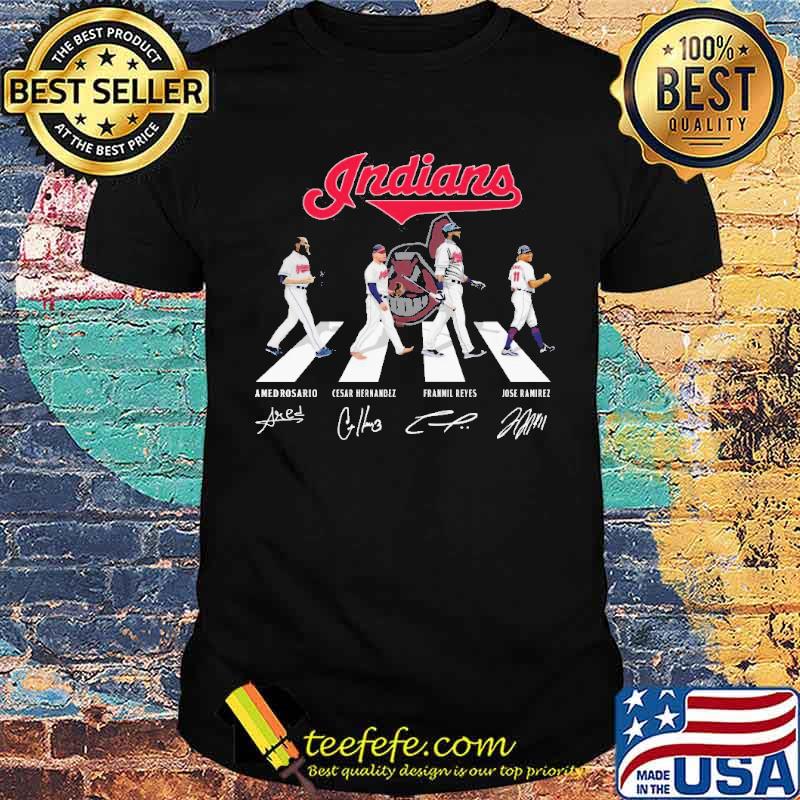 Indians Amedrosario Cesar Hernandez Franmil Reyes Jose Ramirez Signature Shirt