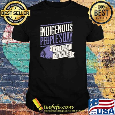 Indigenous Peoples Day Not Today Colonizer Native American T-shirt
