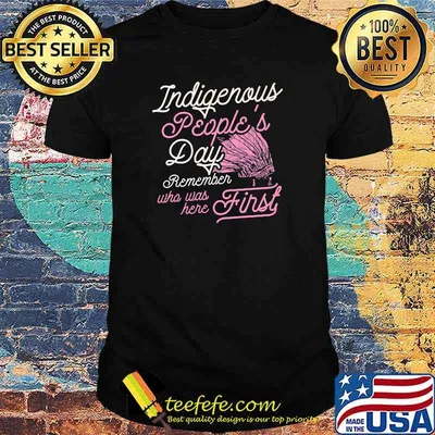 Indigenous Peoples Day Remember Who Was Here First Ally Art Premium T-Shirt