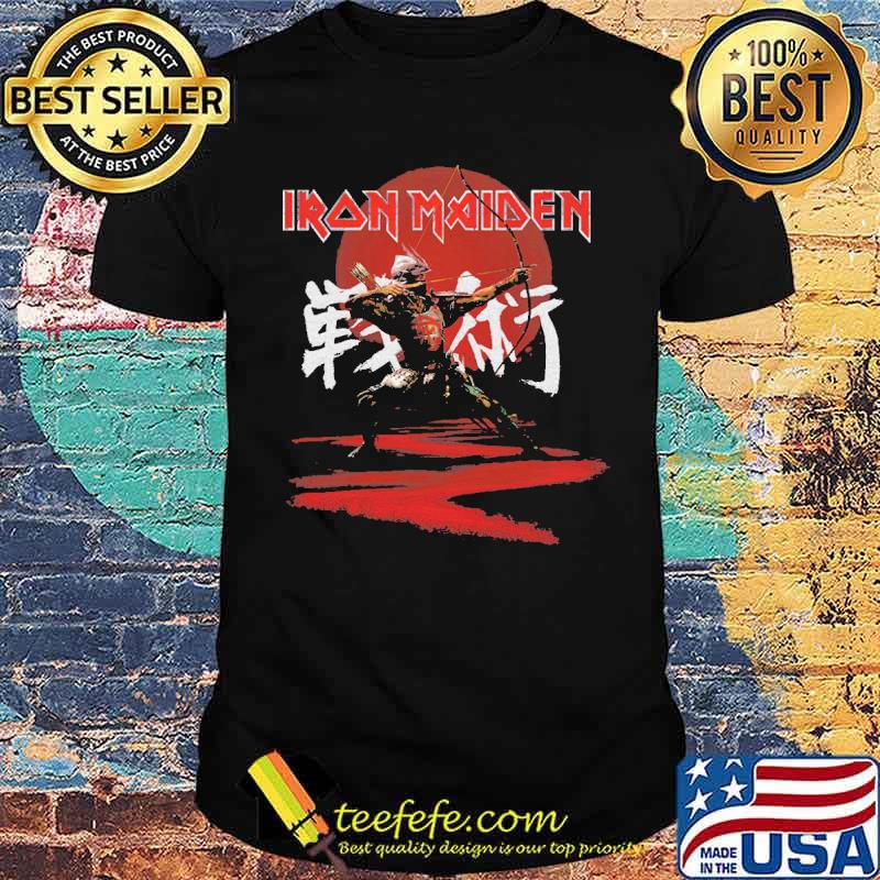 Iron maiden archer kanji black shirt