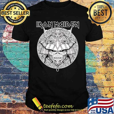 Iron Maiden Samurai Graphic White shirt