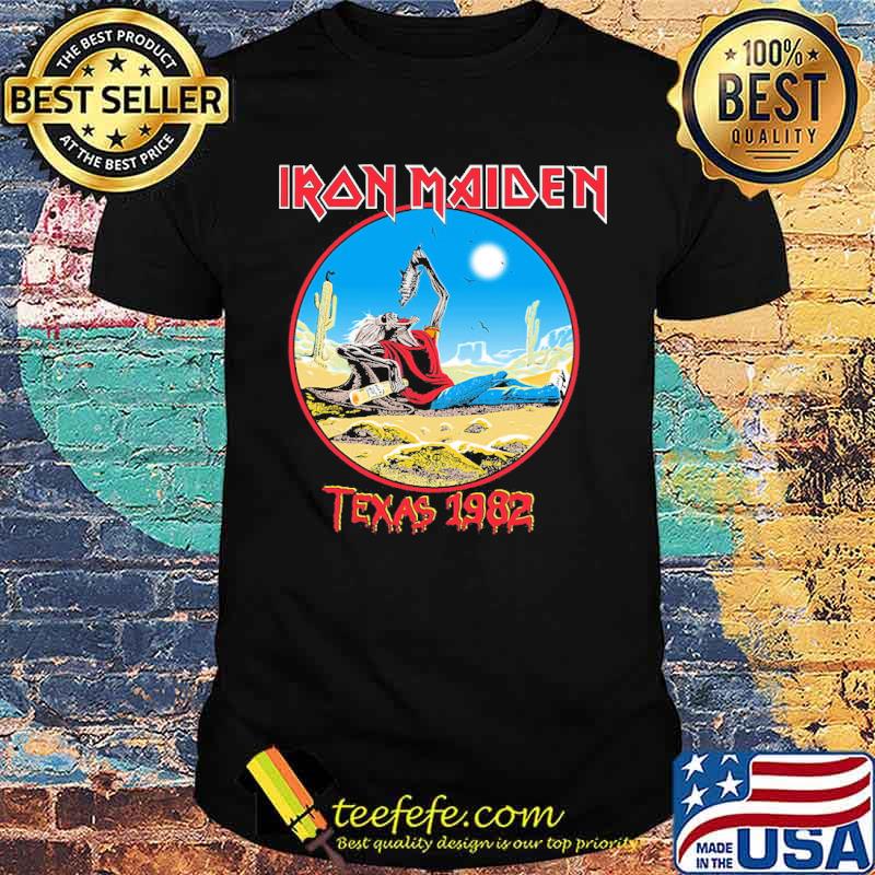 Iron maiden the beast tames texas black shirt_