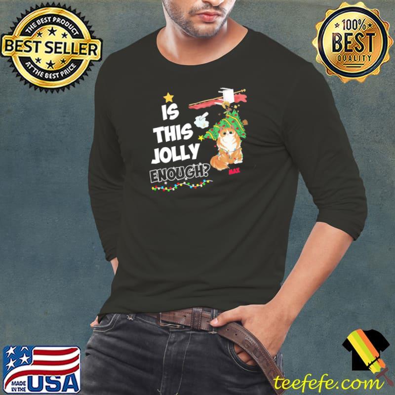 Is This Jolly Enough Cat Christmas Tree Shirt