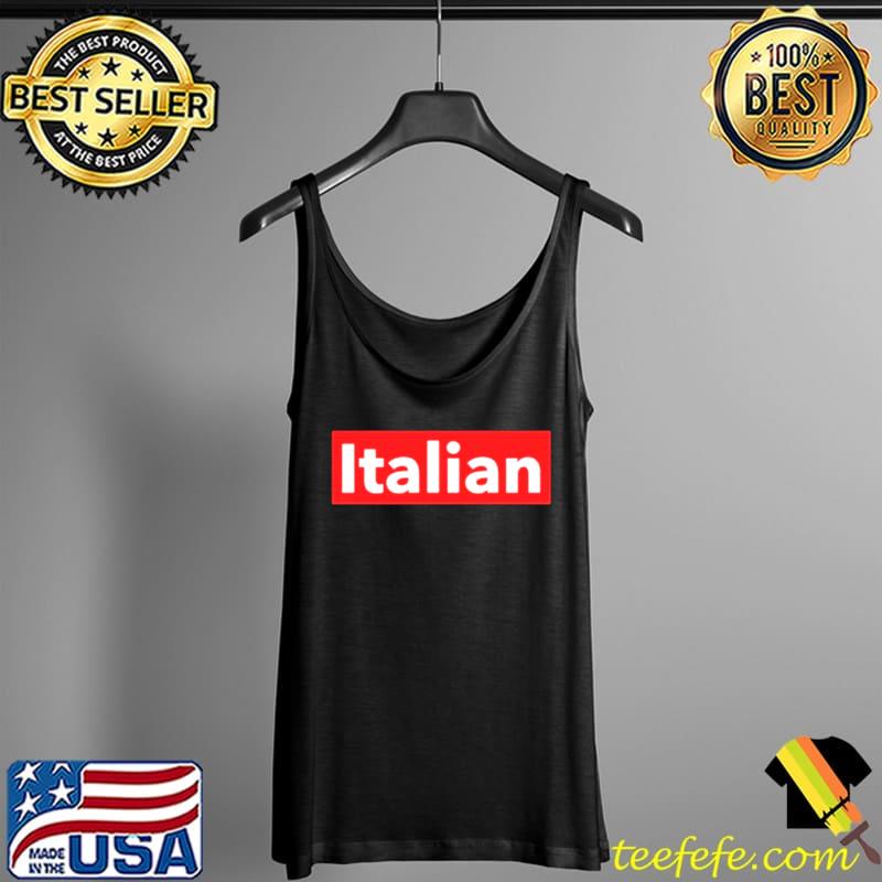 Italian Red Shirt Tank Top Italian Red Shirt Tank Top