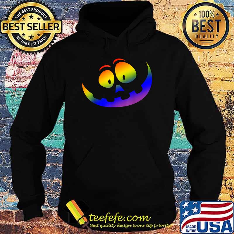 Jack O Lantern Pumpkin Face Halloween Rainbow pride costume T-Shirt Hoodie Jack O Lantern Pumpkin Face Halloween Rainbow pride costume T-Shirt Hoodie