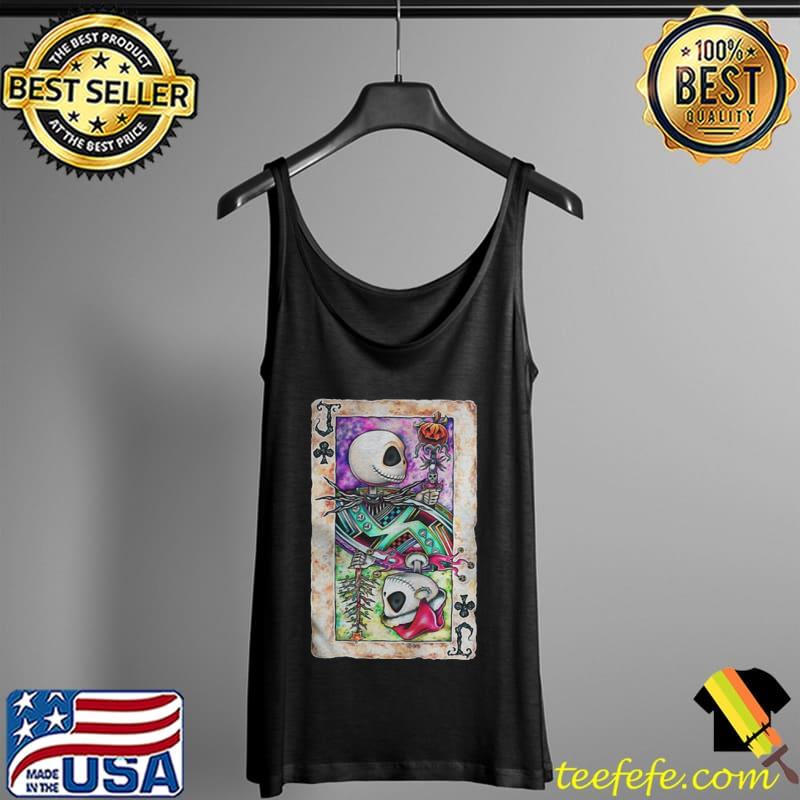 Jack Skellington Playing Card Shirt (resized) Tank Top Jack Skellington Playing Card Shirt (resized) Tank Top