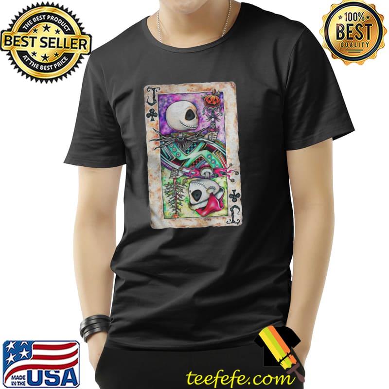 Jack Skellington Playing Card Shirt (resized) Unisex Jack Skellington Playing Card Shirt (resized) Unisex