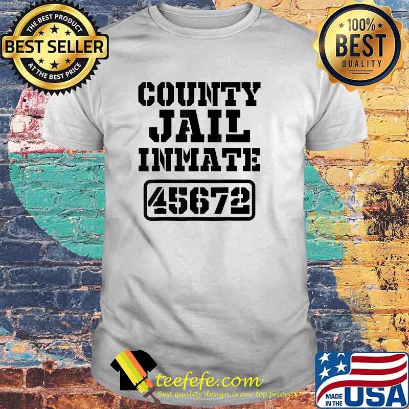 Jail Inmate 45672 Funny Prisoner Halloween Prison Costume T-Shirt