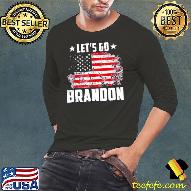 Joe Biden lets go brandon chant american flag s Long Sleeve Tee Joe Biden lets go brandon chant american flag s Long Sleeve Tee
