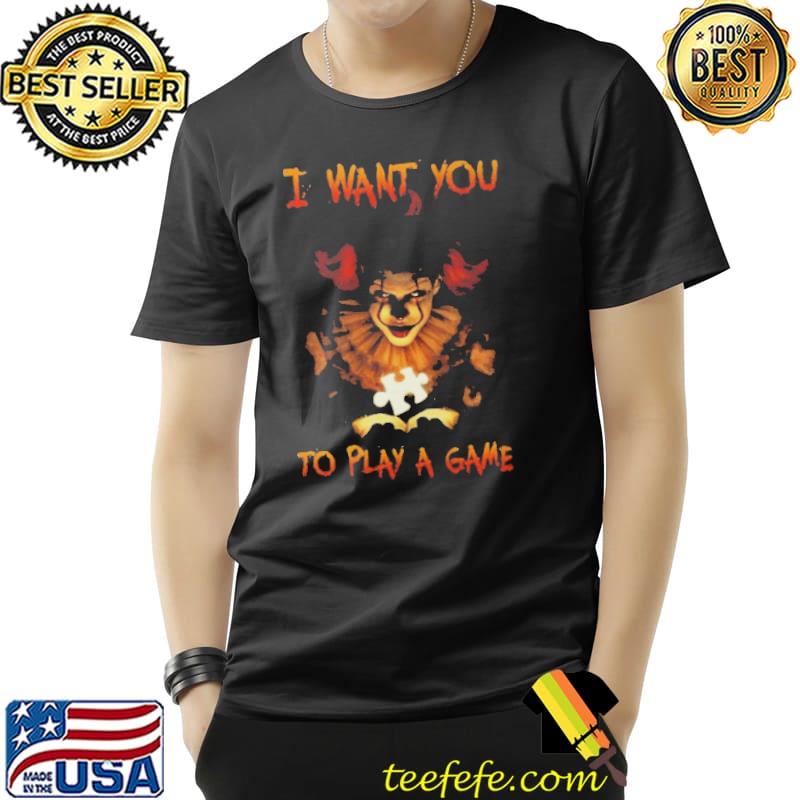 Joker I want you to play a game halloween shirt