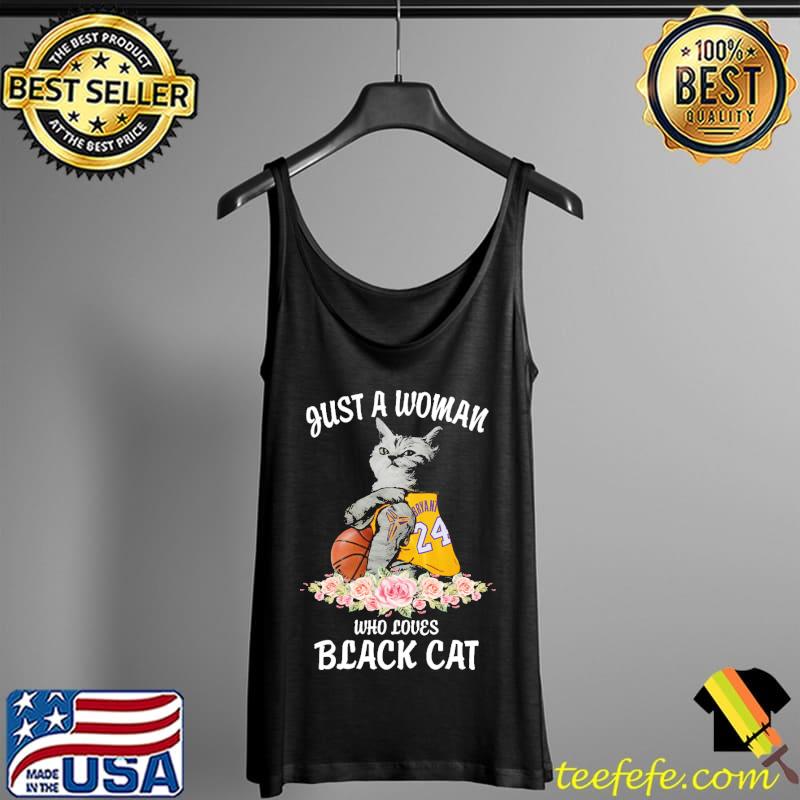Just a woman who loves black cat Bryant flower s Tank Top Just a woman who loves black cat Bryant flower s Tank Top