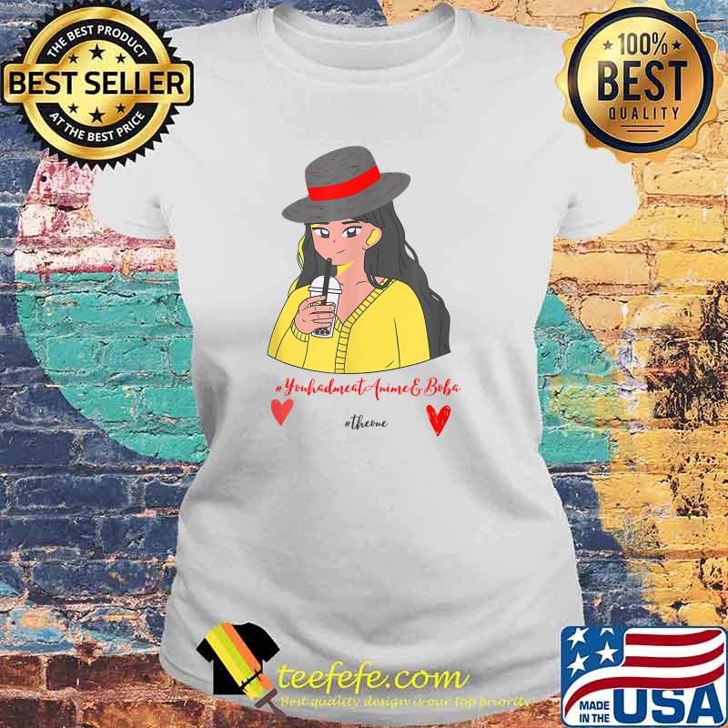 Kawaii Anime You and meat Amine and boba T-Shirt Laides tee Kawaii Anime You and meat Amine and boba T-Shirt Laides tee